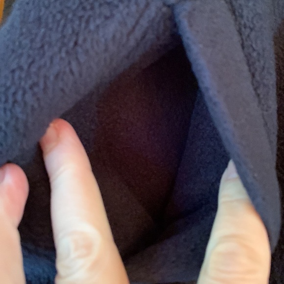 Gap kids size 8 boy’s pullover 1/4 zip fleece shirt top navy blue 2 pockets EUC - Picture 4 of 5